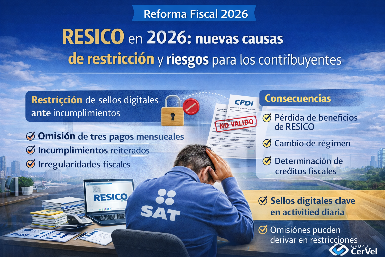 Contribuyentes en RESICO y control fiscal reforzado conforme a las Reformas Fiscales 2026
