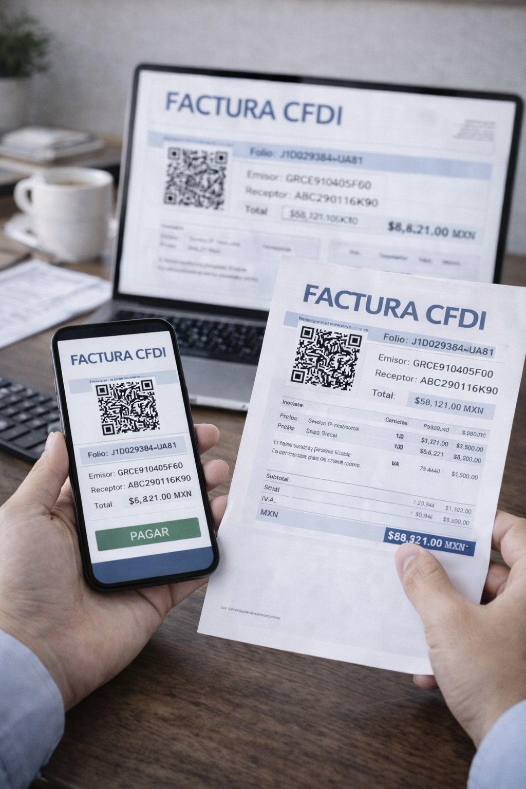 Emisión y revisión de facturación electrónica CFDI conforme al SAT.