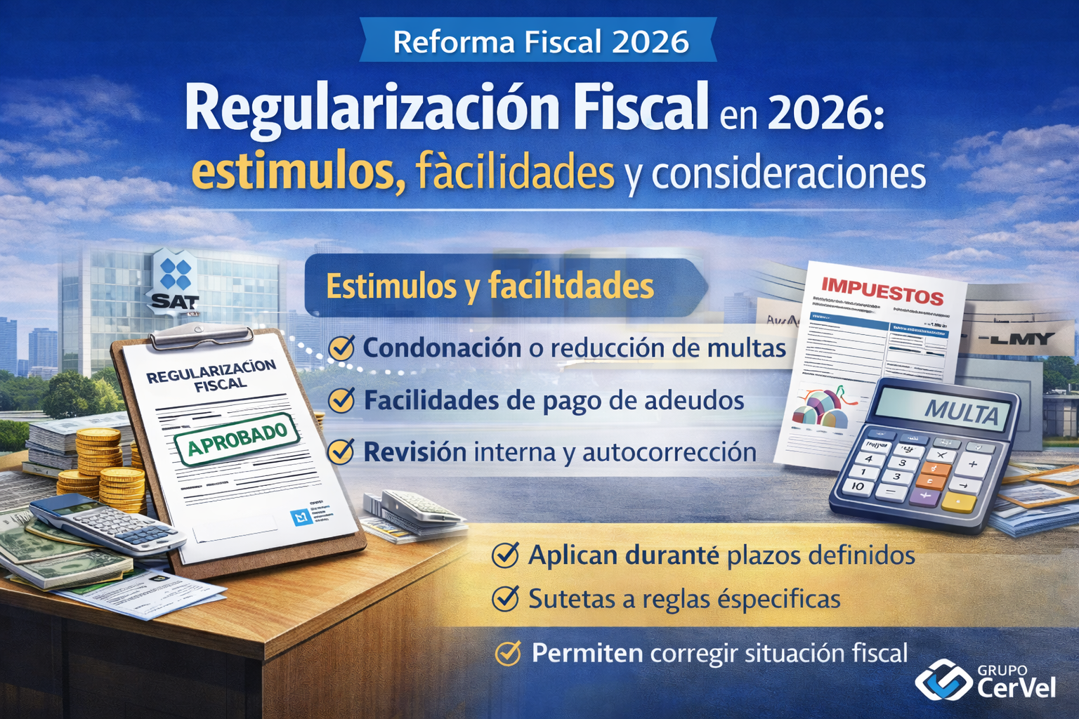 Regularización fiscal en 2026: estímulos, facilidades y consideraciones